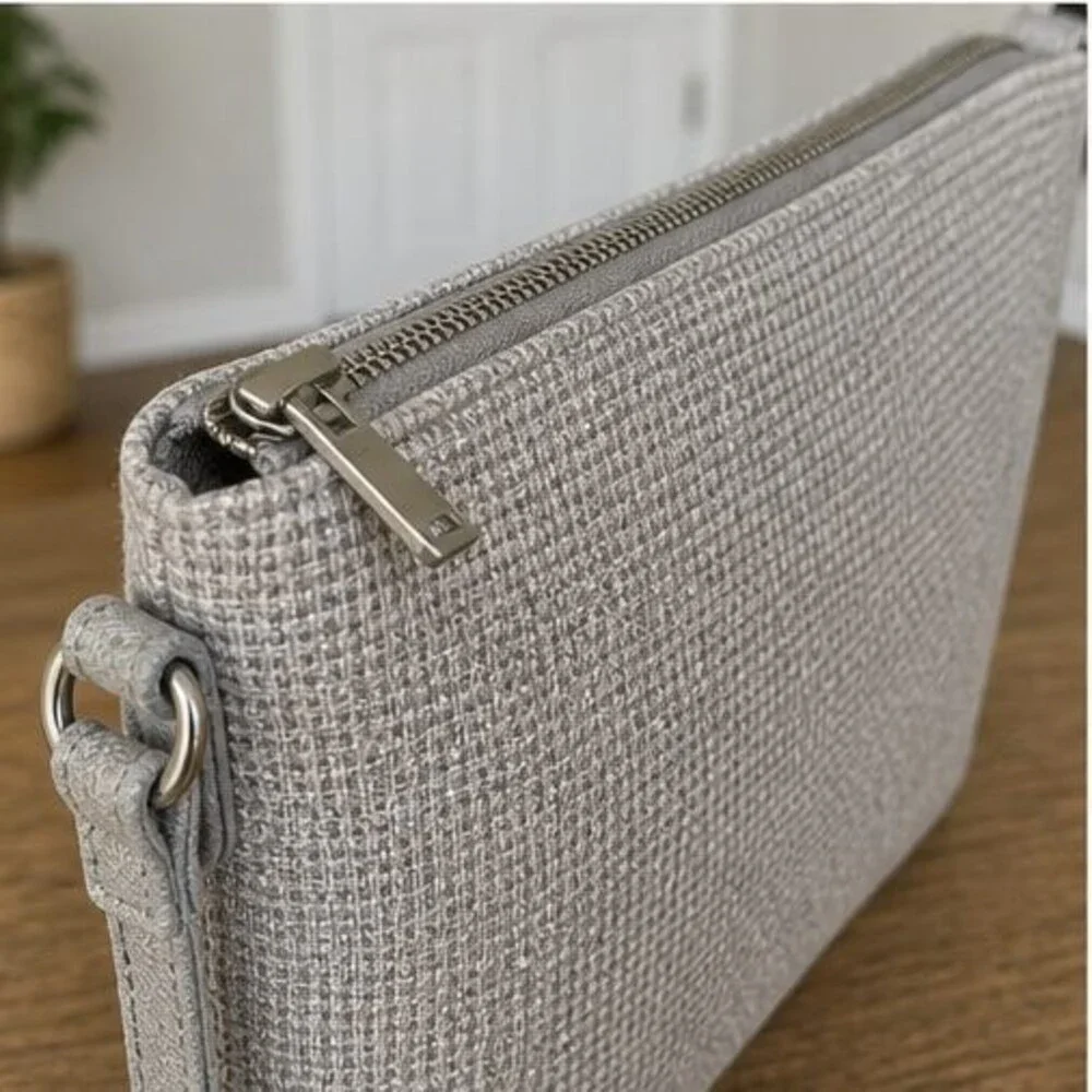 Mauve Saffiano Crossbody Bag